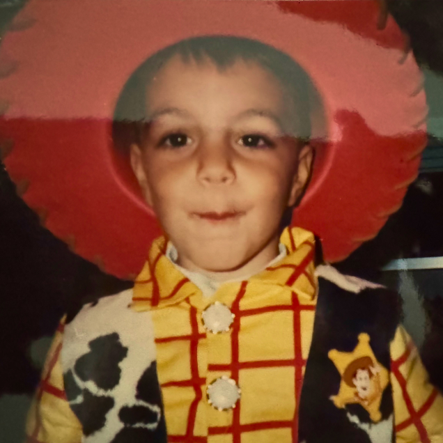 Bobby in a cowboy costume